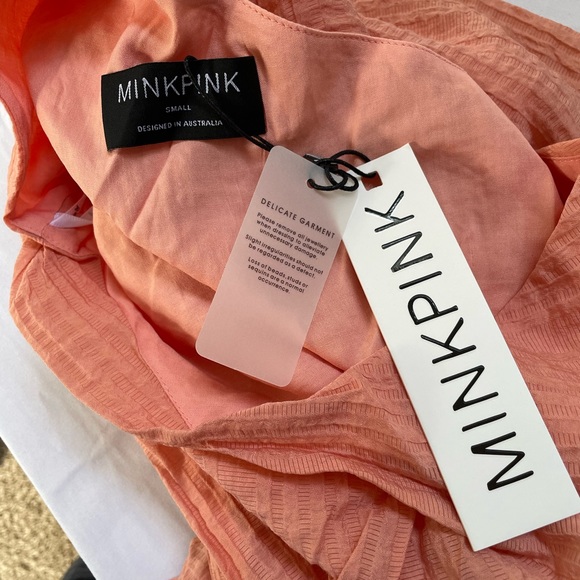 NWT MINKPINK Women’s Vera One Shoulder Top in Rose Size S - Picture 5 of 6
